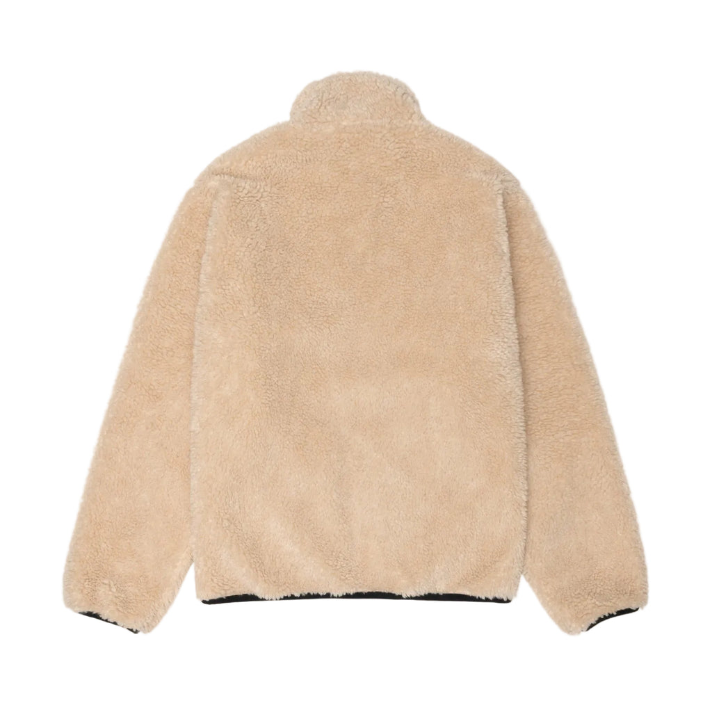 STÜSSY SHERPA REVERSIBLE JACKET - BEIGE