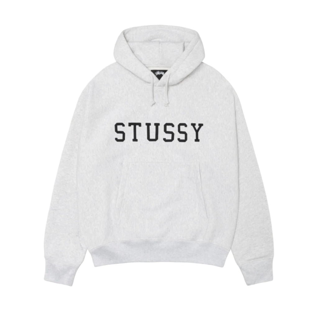 STÜSSY STUSSY APPLIQUE HOODIE - ASH HEATHER