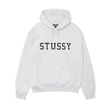 STÜSSY STUSSY APPLIQUE HOODIE - ASH HEATHER