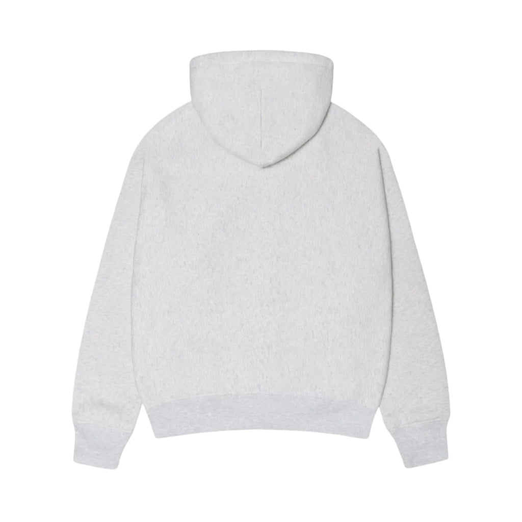 STÜSSY STUSSY EST PRINTED ZIP HOODIE - ASH HEATHER