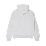 STÜSSY STUSSY EST PRINTED ZIP HOODIE - ASH HEATHER