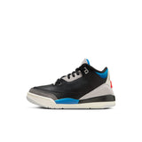AIR JORDAN 3 RETRO ‘RARE AIR’ PS - BLACK/CHILE RED-NEUTRAL GREY