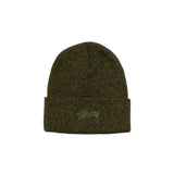 STÜSSY STOCK CUFF BEANIE - MARLED OLIVE