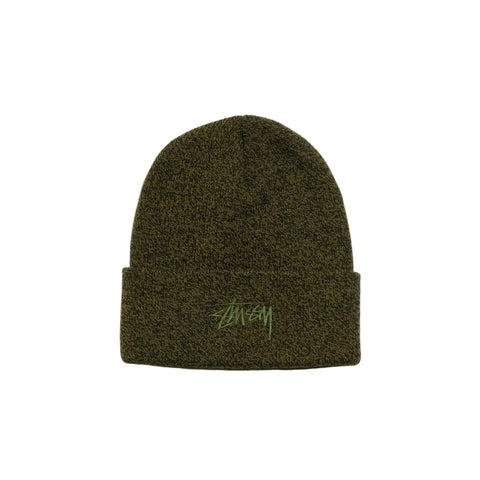 STÜSSY STOCK CUFF BEANIE - MARLED OLIVE