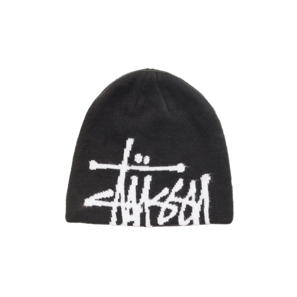 STÜSSY BRUSHED OUT BASIC SKULLCAP - BLACK