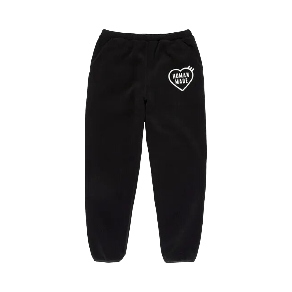 HUMAN MADE FLEECE PANTS - BLACK