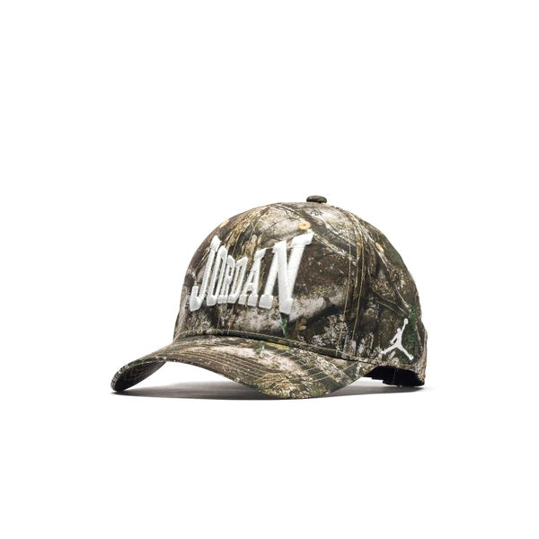 AIR JORDAN BROOKLYN RISE CAP ADJUSTABLE REALTREE HAT - WHITE/SAIL