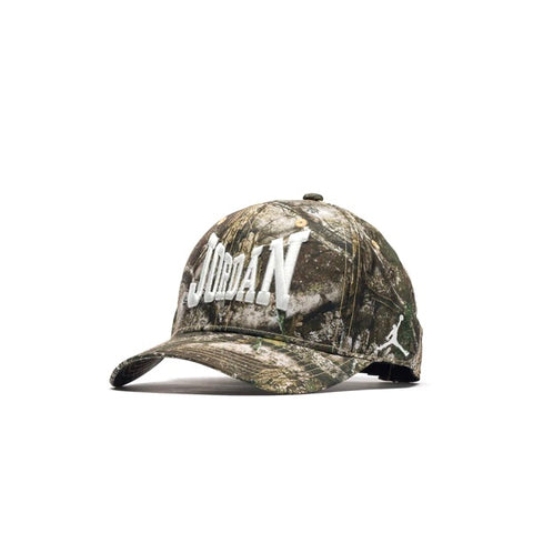 AIR JORDAN BROOKLYN RISE CAP ADJUSTABLE REALTREE HAT - WHITE/SAIL