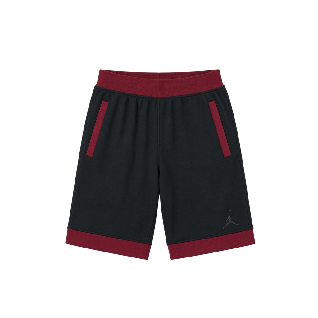 AIR JORDAN FLEECE SHORTS - BLACK/RED