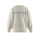 SAINT MICHAEL FLOWER CREW SWEATSHIRT - GREY