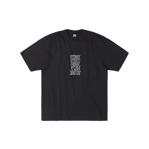 STÜSSY AUTHENTIC GEAR PIG. DYED TEE - BLACK