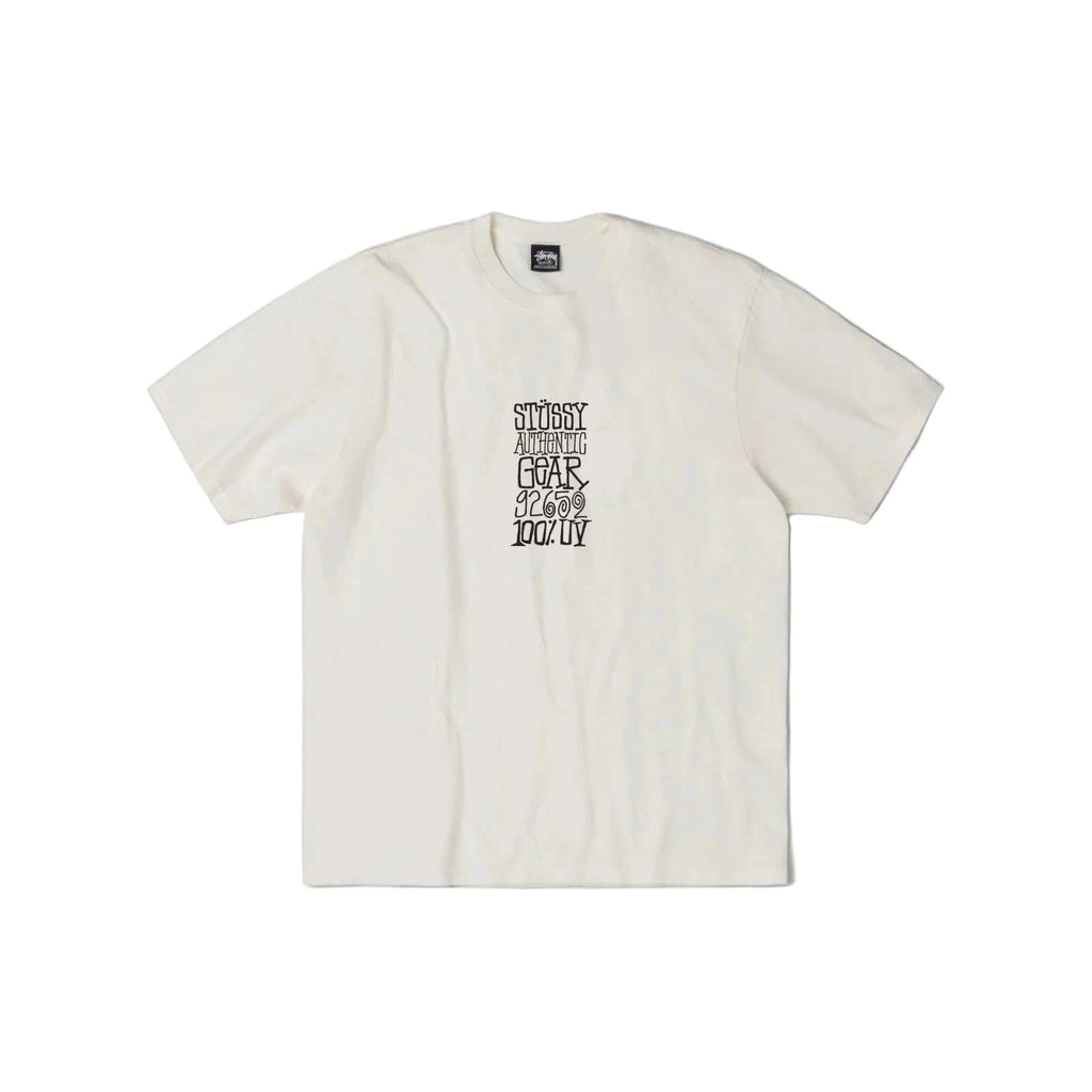 STÜSSY AUTHENTIC GEAR PIG. DYED TEE - NATURAL