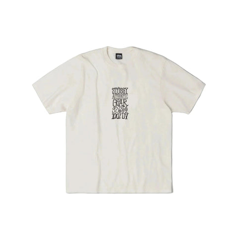 STÜSSY AUTHENTIC GEAR PIG. DYED TEE - NATURAL