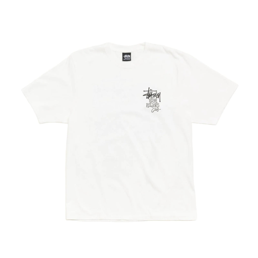 STÜSSY HIGH ROLLERS PIG. DYED TEE - NATURAL