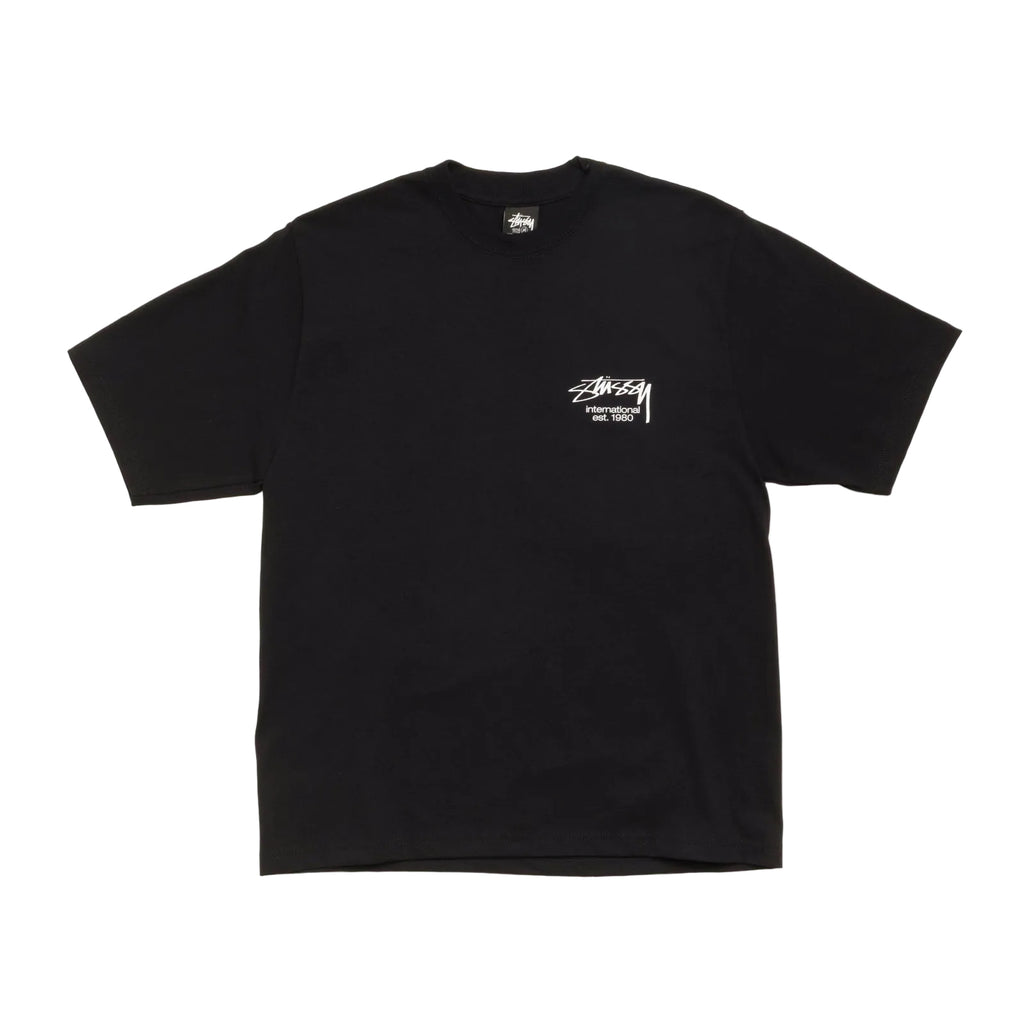 STÜSSY DICE CLOCK TEE - BLACK