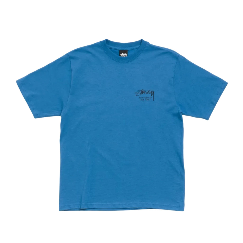 STÜSSY DICE CLOCK TEE - BLUE