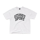 STÜSSY BLOCK SPORT TEE - ASH HEATHER
