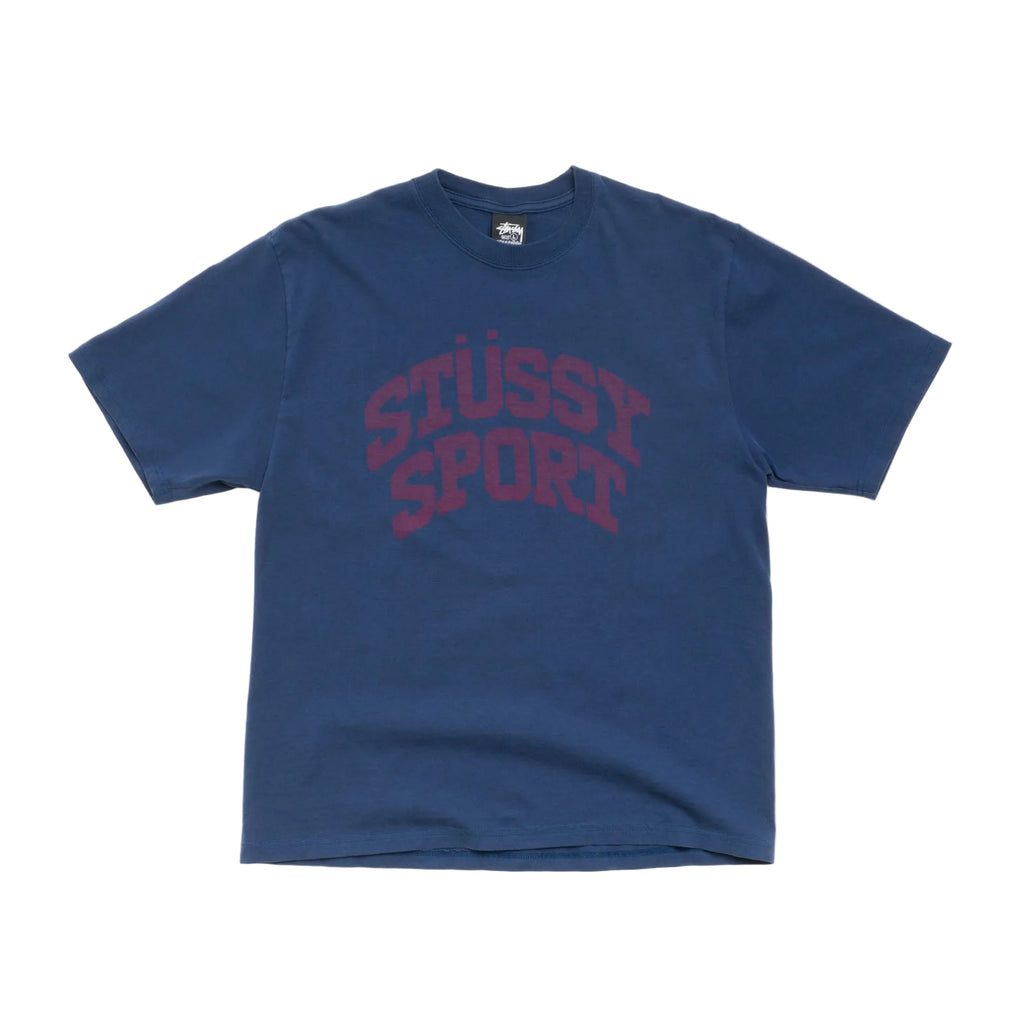 STÜSSY BLOCK SPORT TEE - NAVY
