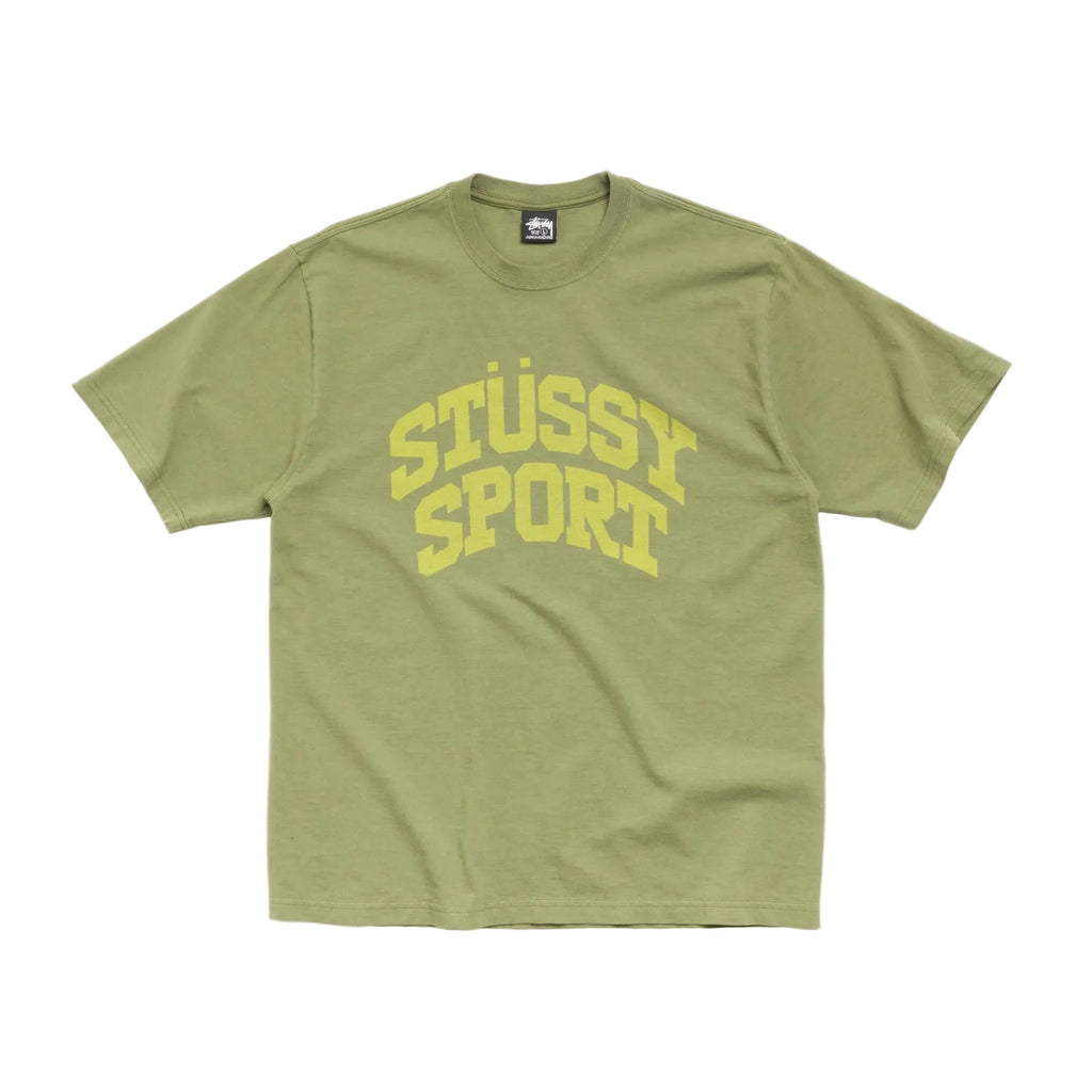 STÜSSY BLOCK SPORT TEE - OLIVE