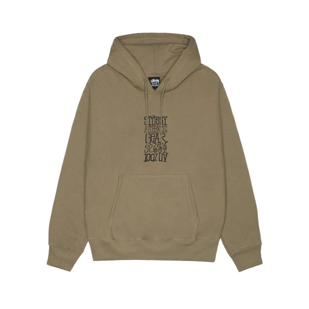 STÜSSY AUTHENTIC GEAR HOODIE - ARMY
