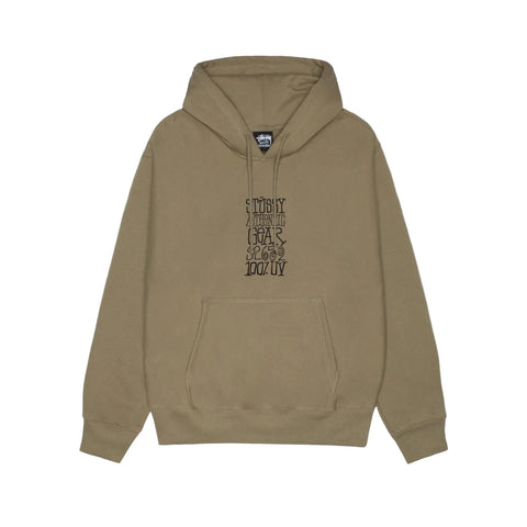 STÜSSY AUTHENTIC GEAR HOODIE - ARMY