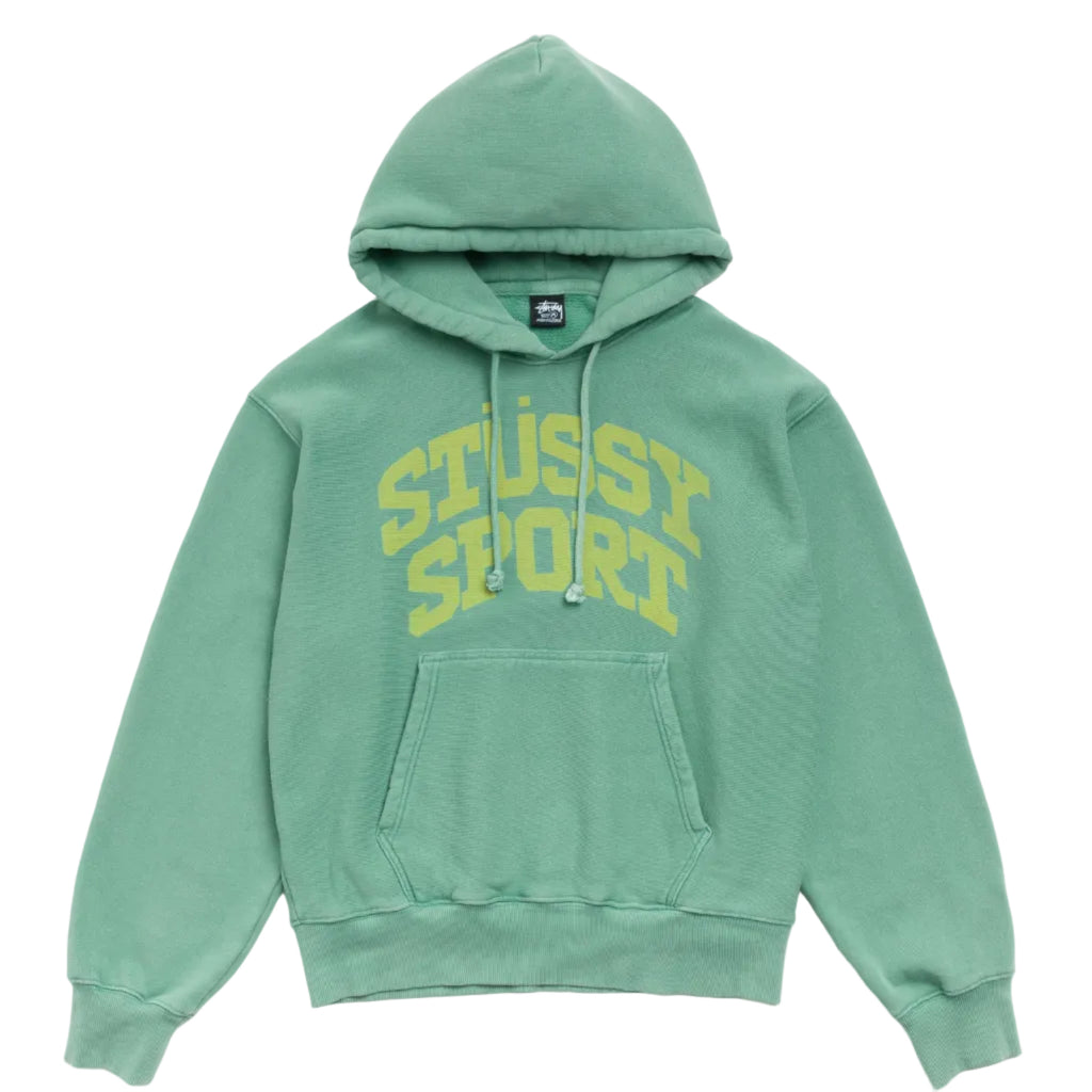 STÜSSY BLOCK SPORT HOODIE GARMENT DYED - ARCTIC