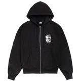 STÜSSY TALL DICE ZIP HOODIE - BLACK