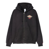 AIR JORDAN x LEVI'S® FULL-ZIP HOODIE - BLACK/PALE IVORY/GYM RED