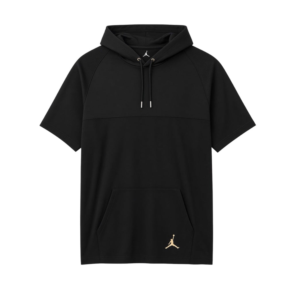 AIR JORDAN FLIGHT 23 SHORT SLEEVE HOODIE - BLACK