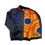 NIKE BIG KIDS X SPACE JAM: A NEW LEGACY TUNE SQUAD LETTERMAN JACKET - BLACK/WHITE-CONCORD