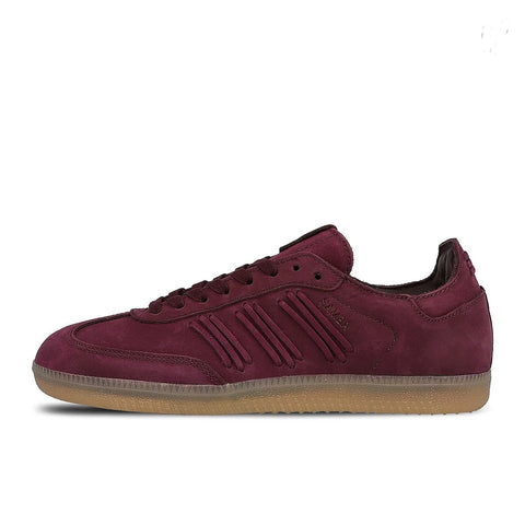 WOMENS ADIDAS CONSORTIUM SAMBA - MAROON/MAROON