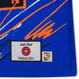 JUST DON X MITCHELL & NESS 'NEW YORK KNICKS' SUBLIMATED JERSEY - PATTERN ROYAL
