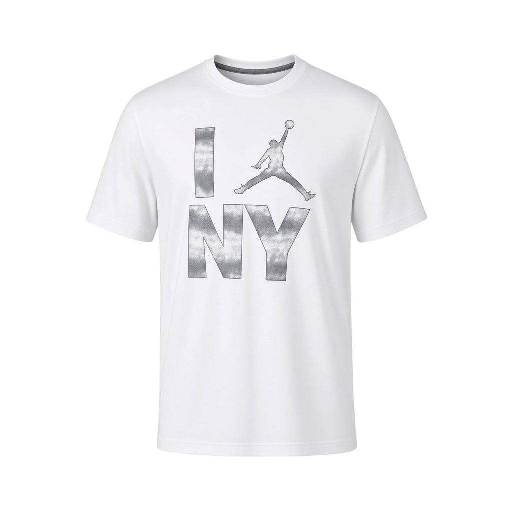 AIR JORDAN “I LOVE NY” T-SHIRT - WHITE/GREY