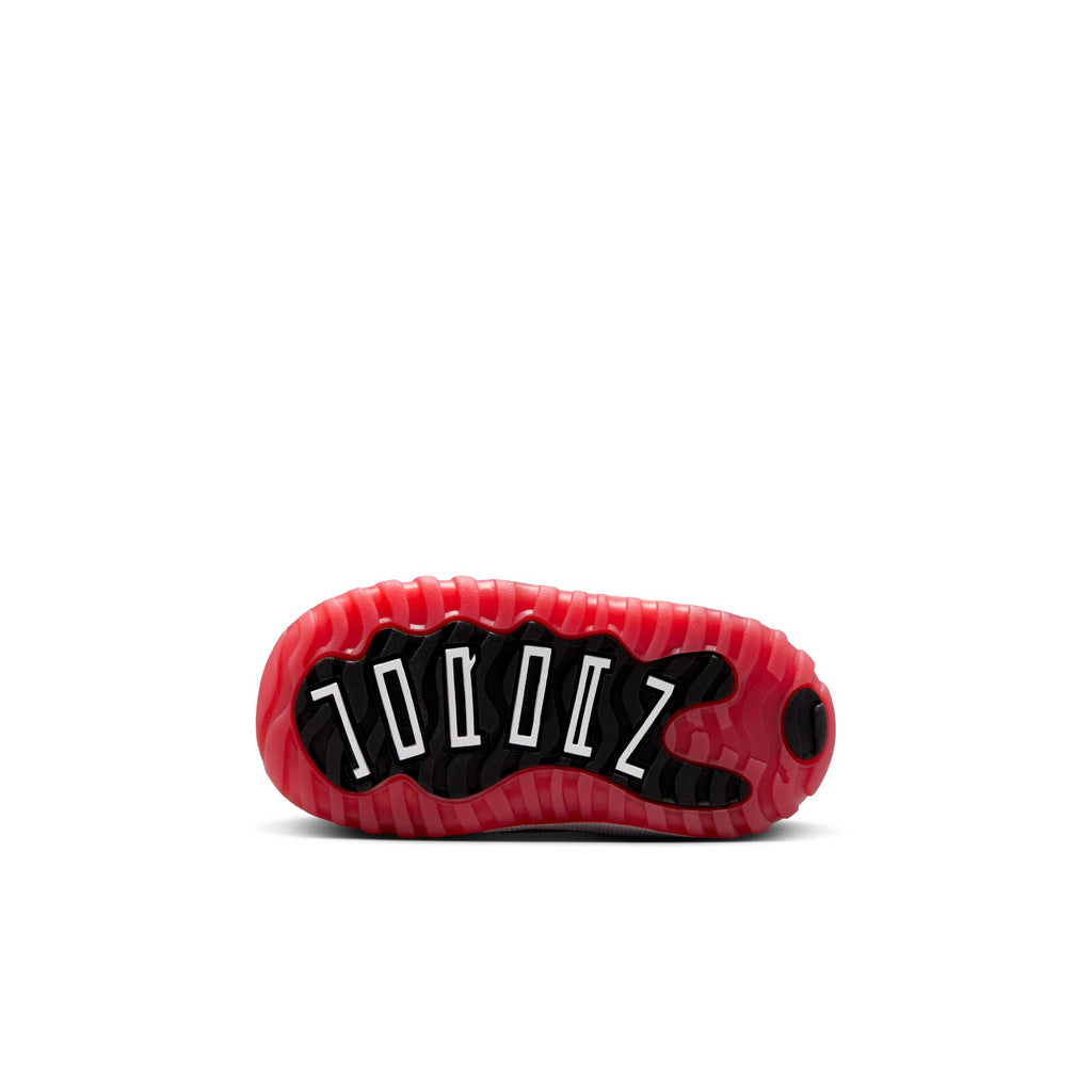 AIR JORDAN 11 RETRO LOW 'BRED' TD - BLACK/VARSITY RED-WHITE