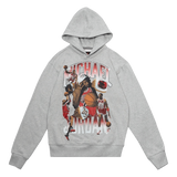AIR JORDAN FLIGHT FLEECE GRAPHIC PULLOVER HOODIE - HEATHER GREY