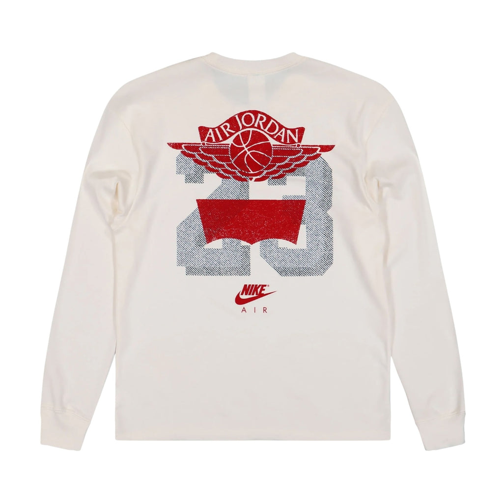 AIR JORDAN x LEVI'S® LONG SLEEVE T-SHIRT - PALE IVORY/BLACK/UNIVERSITY RED