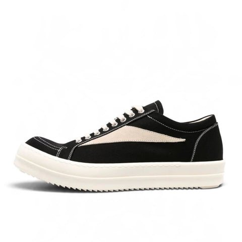 RICK OWENS DRKSHDW VINTAGE SNEAKS  - BLACK/MILK/MILK