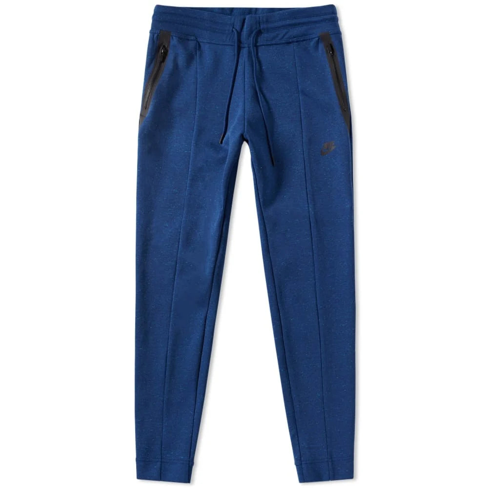 WOMENS NIKE TECH FLEECE PANT - COASTAL BLUE HEATHER/BLACK