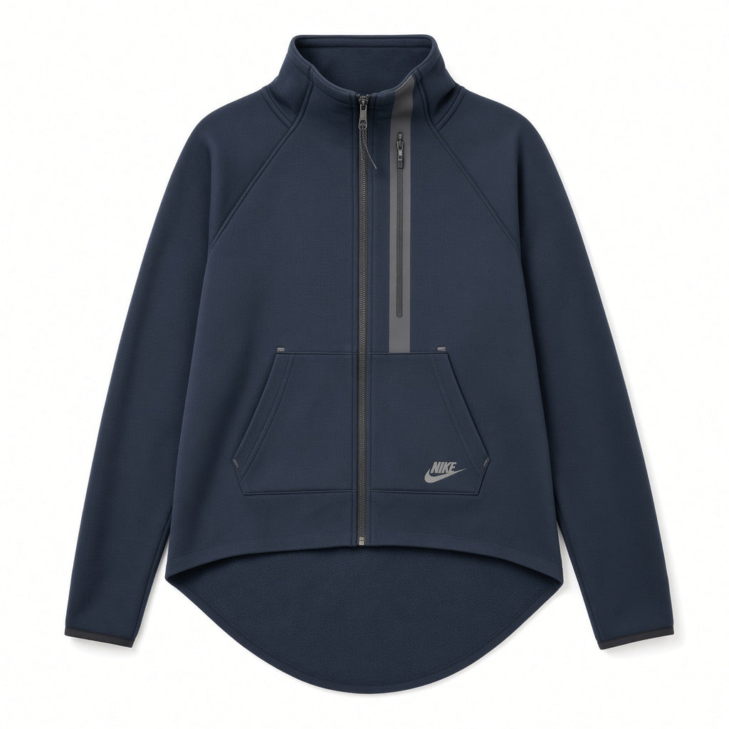 WOMENS NIKE TECH FLEECE MOTO CAPE - BLACK