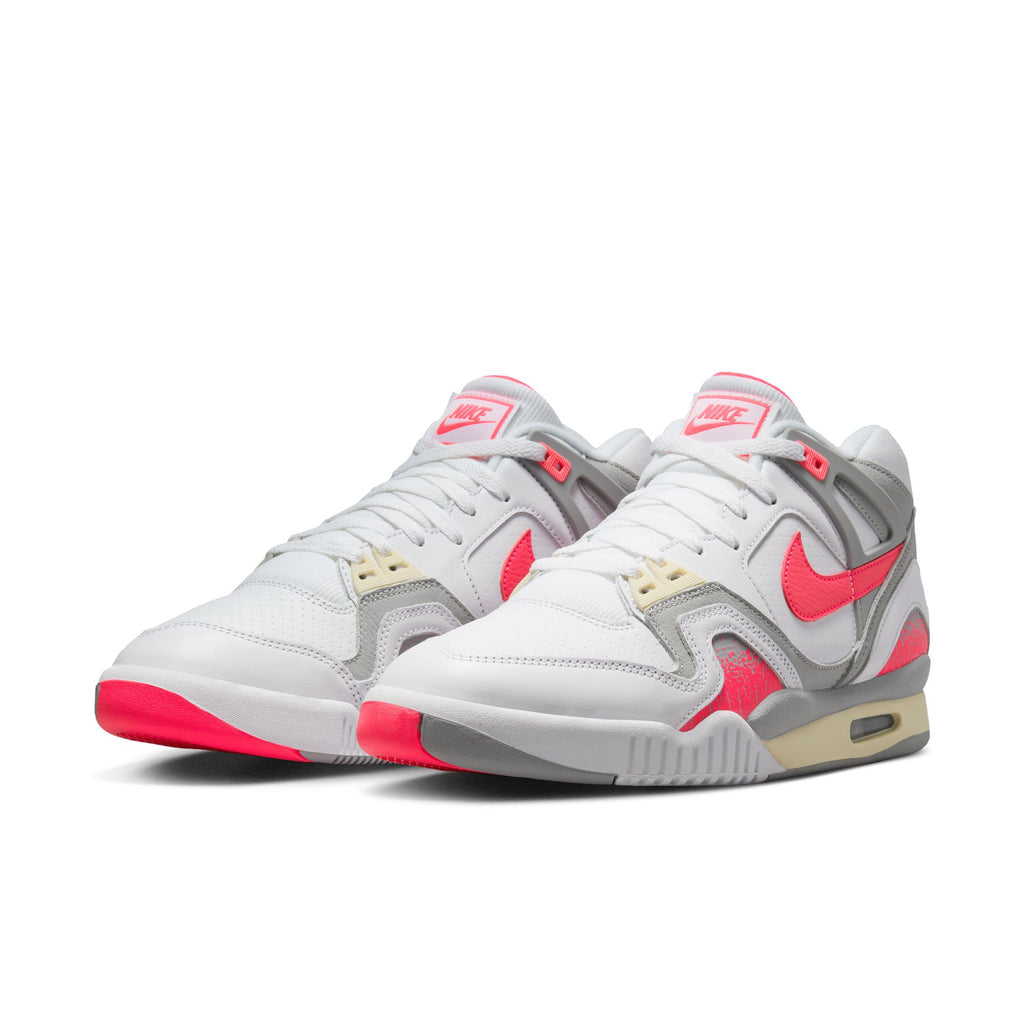 NIKE AIR TECH CHALLENGE II QS - WHITE/RACER PINK-LT SMOKE GREY