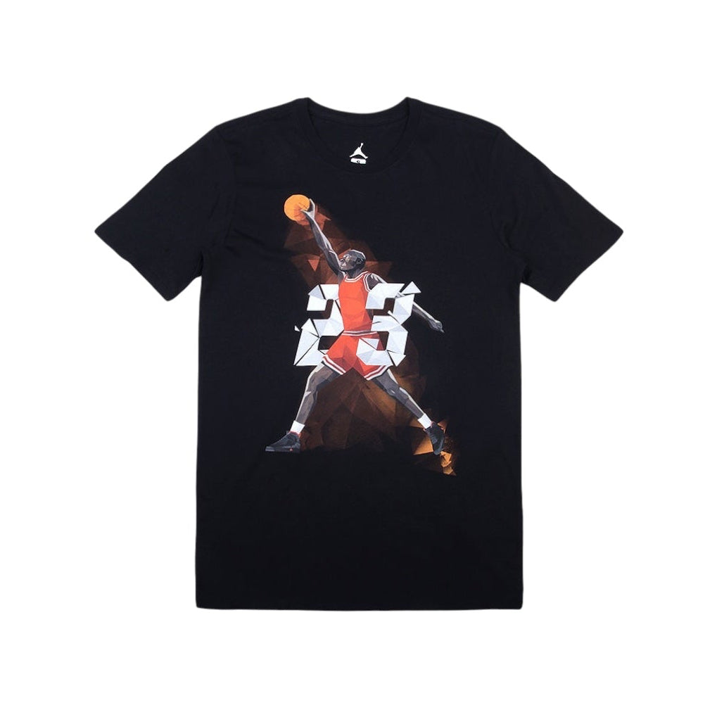 AIR JORDAN AJ IX WEST MADISON ST. T-SHIRT - BLACK