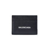 BALENCIAGA CASH CARD HOLDER GRAINED CALF -  BLACK/L WHITE