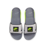 WOMEN'S NIKE AIR MAX 90 SLIDES - WHITE/SMOKE GREY-VOLT