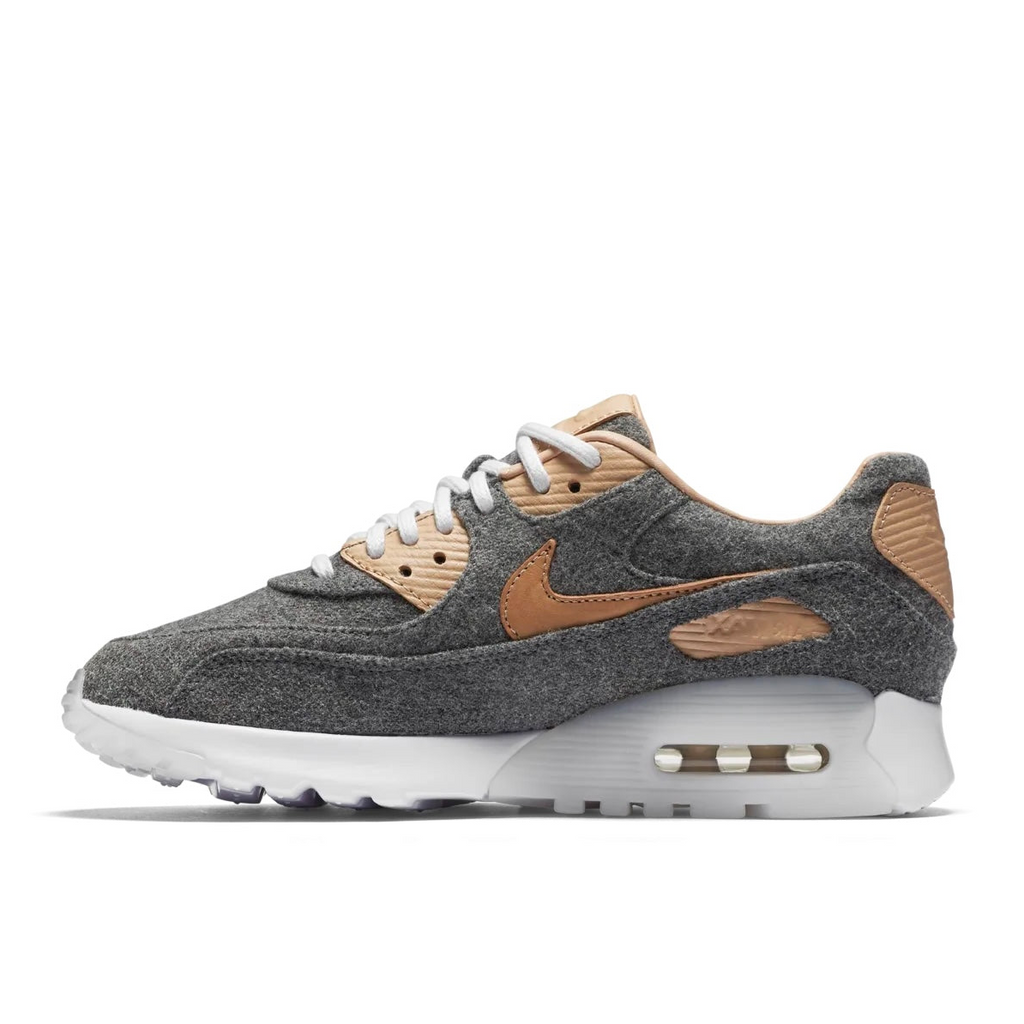 WOMEN'S NIKE AIR MAX 90 ULTRA PRM - COOL GREY/VANCHETTA TAN-WHITE