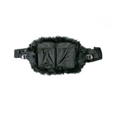 SACAI) FAUX FUR WAIST BAG - BLACK ( 19-0018S)