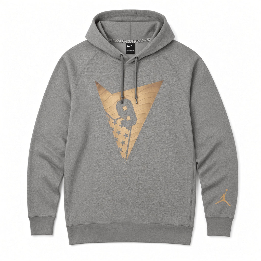 AIR JORDAN RETRO 7 OLYMPIC GOLD HOODIE - HEATHER GREY