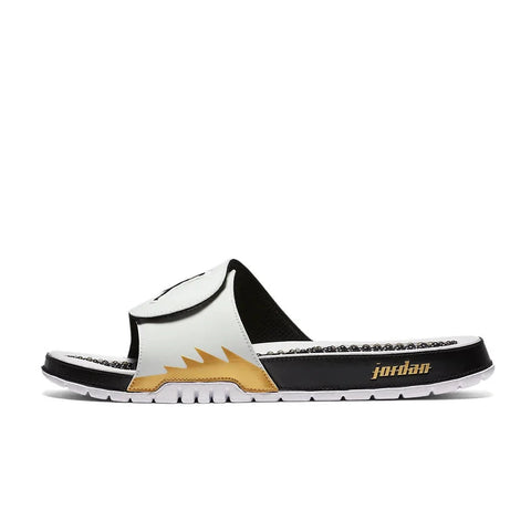 AIR JORDAN HYDRO V RETRO - WHITE/BLACK-METALLIC GOLD