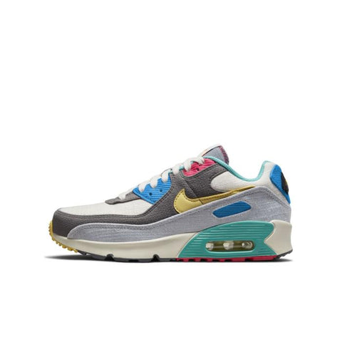 NIKE AIR MAX 90 GS –PHANTOM/IRON GREY/RUSH PINK/CELERY