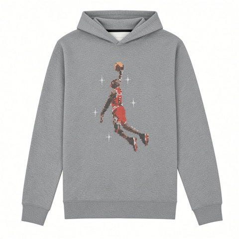 AIR JORDAN ESSENTIALS GRAPHIC FLEECE HOODIE - CARBON HEATHER