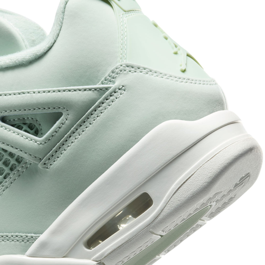 WOMENS AIR JORDAN 4 RETRO 'ABUNDANCE' - SEAFOAM/SAIL-METALLIC SILVER